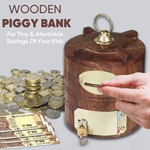 Wooden Piggy Bank For gift