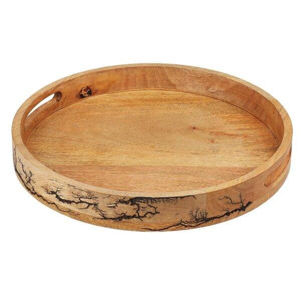 Multipurpose Wooden Serving Round Tray