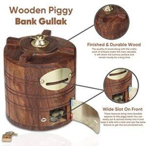 Wooden Piggy Bank For gift