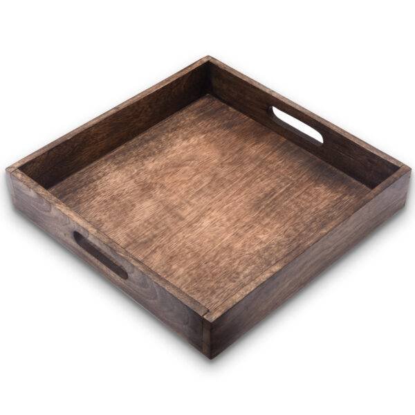 Square Serving Tray Handicraft Mango Wooden Serving Tray