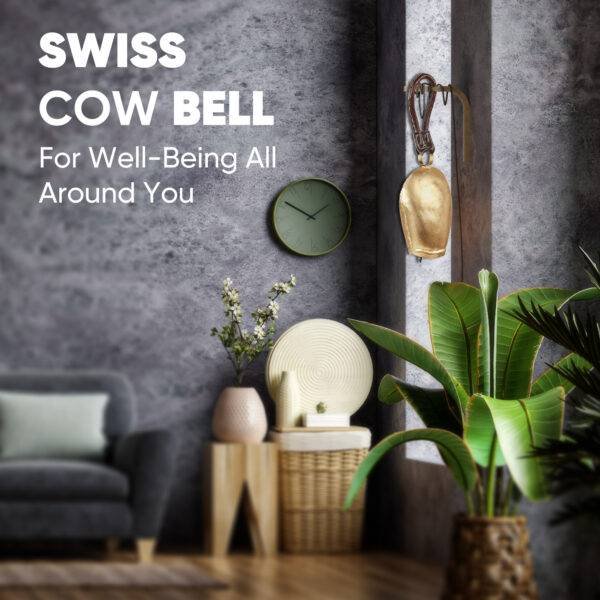 Karigar Creations Cow Bell for Door Hanging Decorative Bell Garden Decorative Wall Hanging Indoor & Outdoor Decor Size