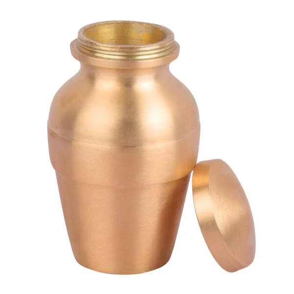 Leak Proof Brass Gangajal Bottle for Pooja, 10 milliliter